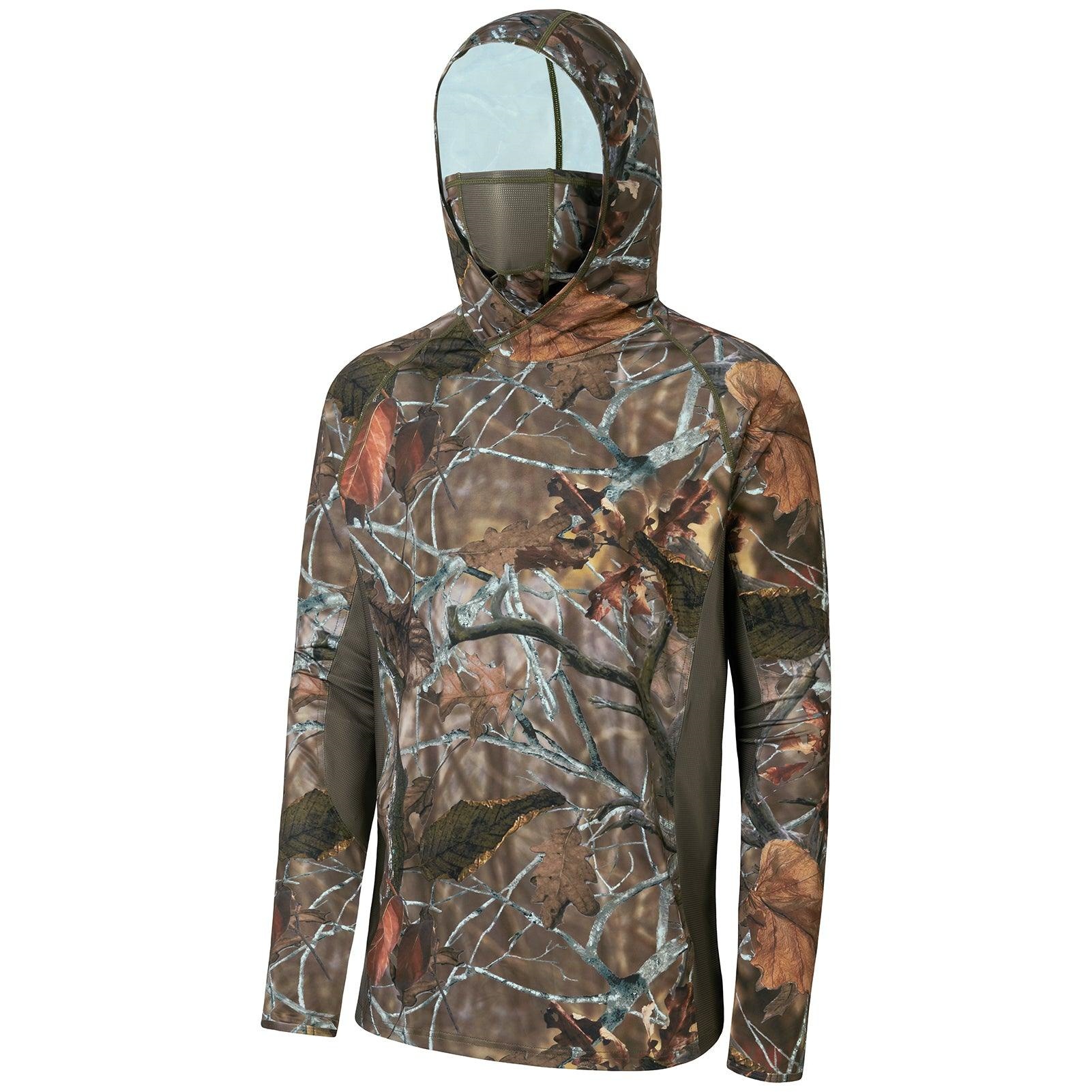 Fishing Mask Sun Protection - Outdoor Men 3D Leaf Camo Print
